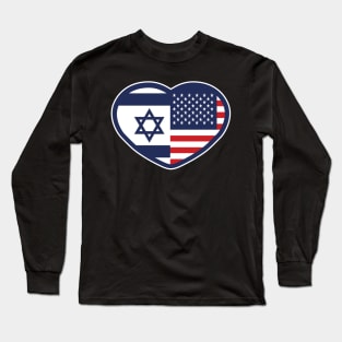 USA and Israel Long Sleeve T-Shirt